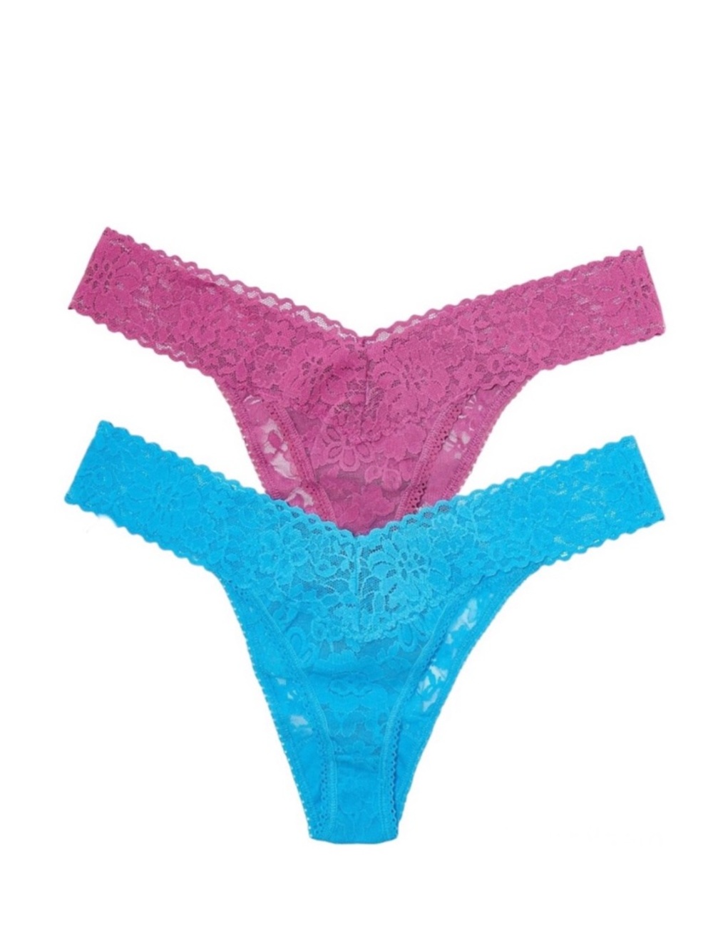 Hanky Panky Daily Lace Plus Original Rise Thong 2 Pack
